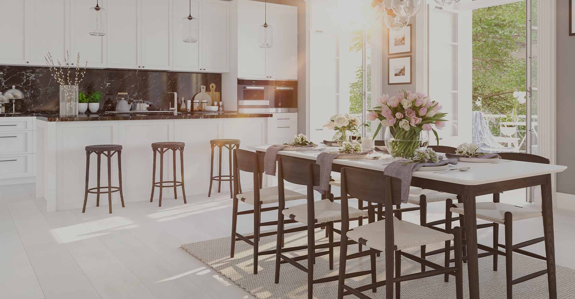 Man enjoying his new floors